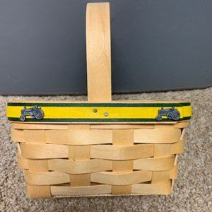 2006 Longaberger small John Deere basket with liner and protector